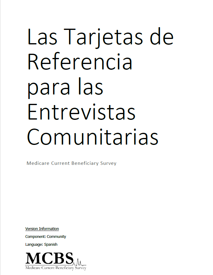 Continuing Community Showcard Spanish