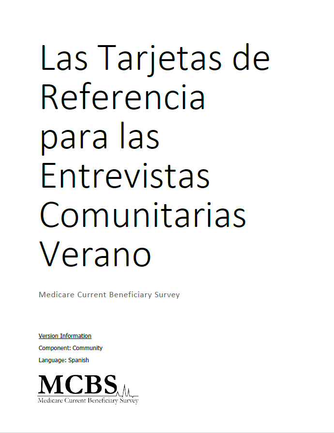 Continuing Community Showcard Spanish