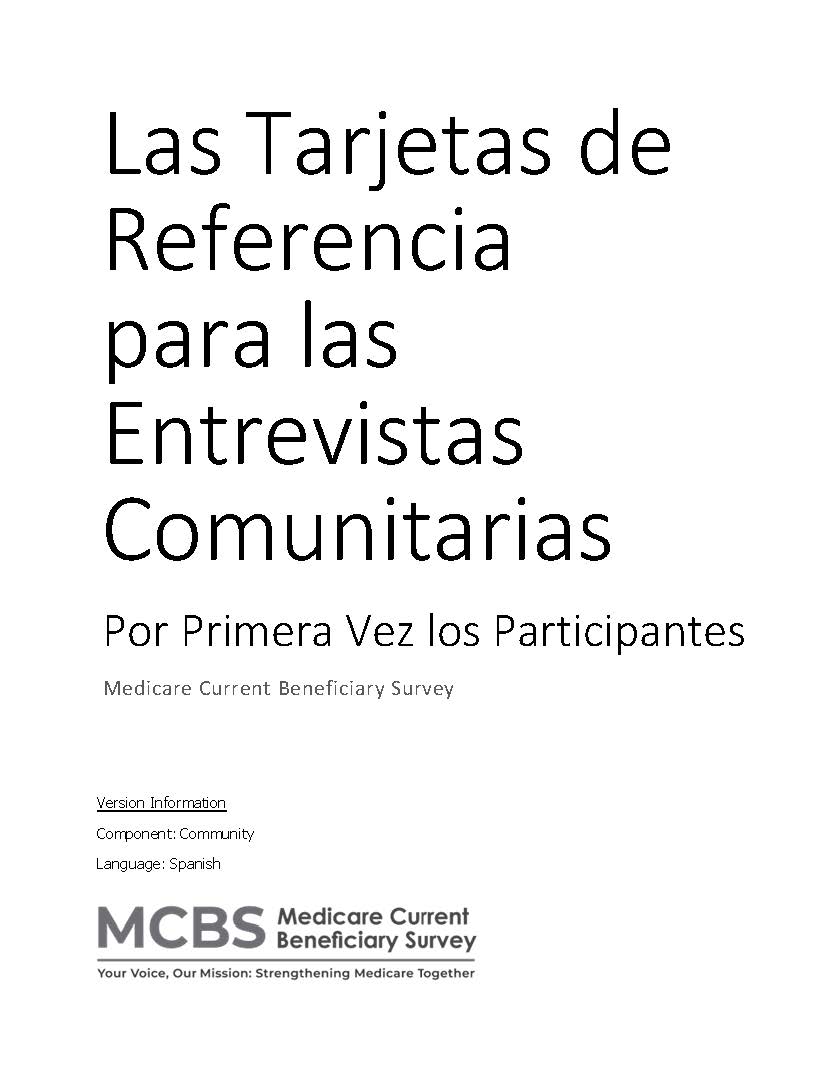 Continuing Community Showcard Spanish